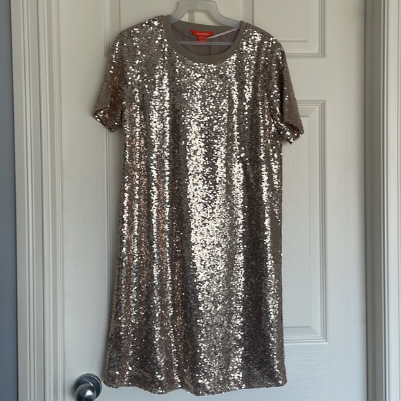 Full Sequin T-shirt Dress - Picture 1 of 7